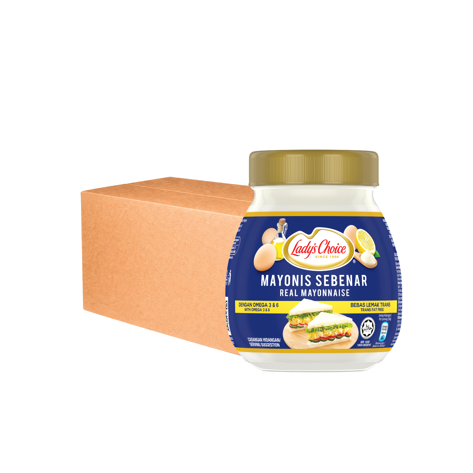 Lady's Choice Mayonnaise Jar 205ml x 24