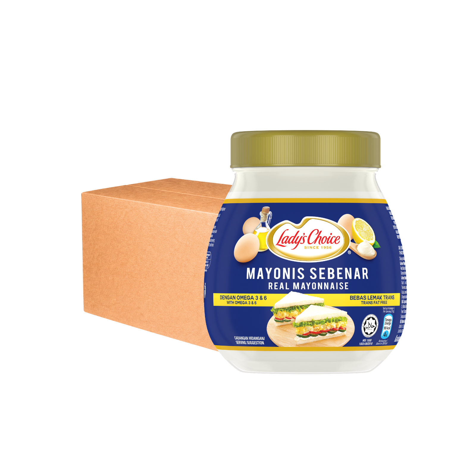 Lady's Choice Mayonnaise Jar 450ml x 12