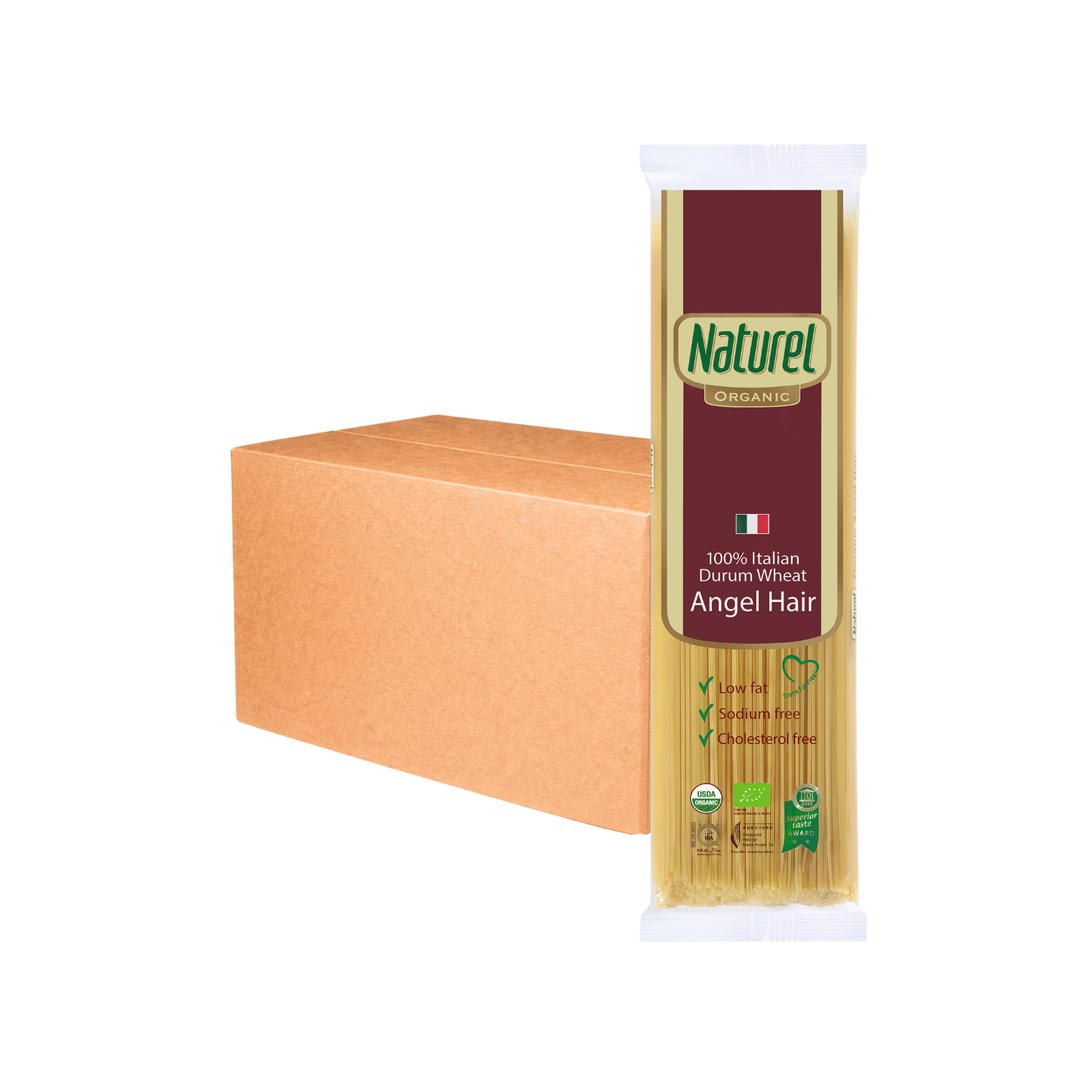 Naturel Organic Angel Hair Pasta 500g x 12