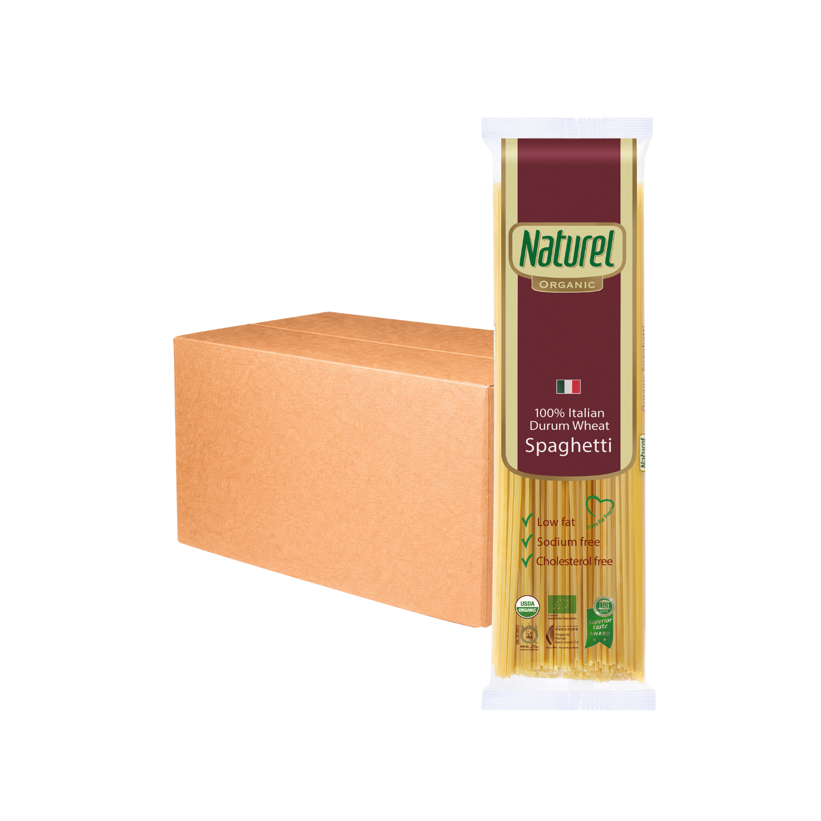 Naturel Organic Spaghetti Pasta 500g x 12
