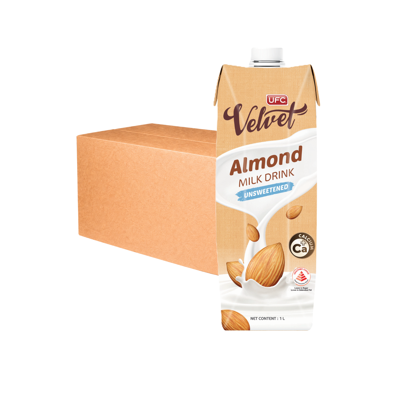 UFC Velvet Almond Milk Unsweetened 1L x 12