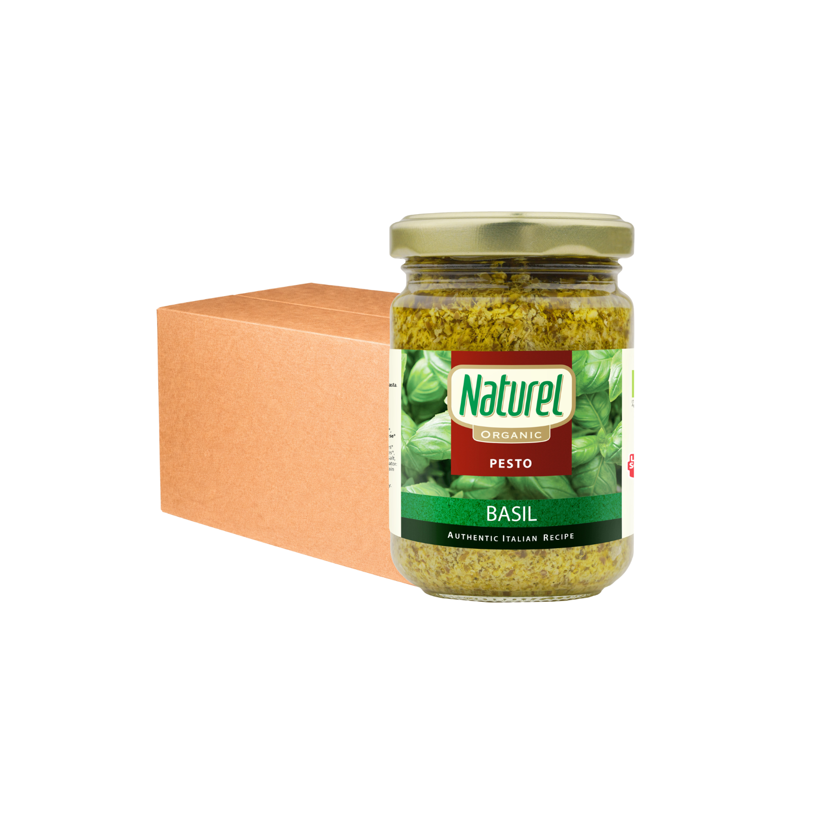 Naturel Organic Basil Pesto Sauce 140g x 12