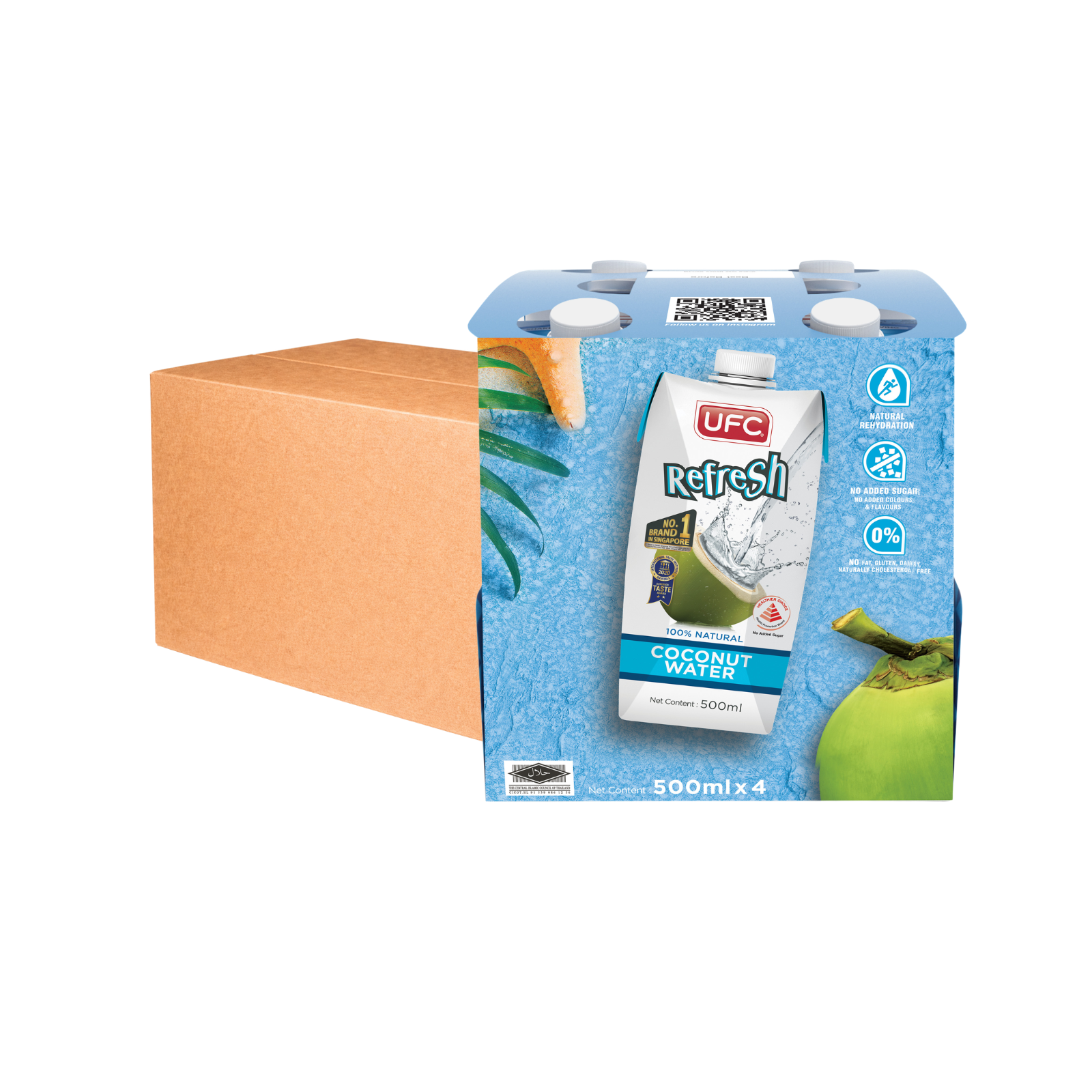 UFC Coconut Water (500ml x 4) x 4