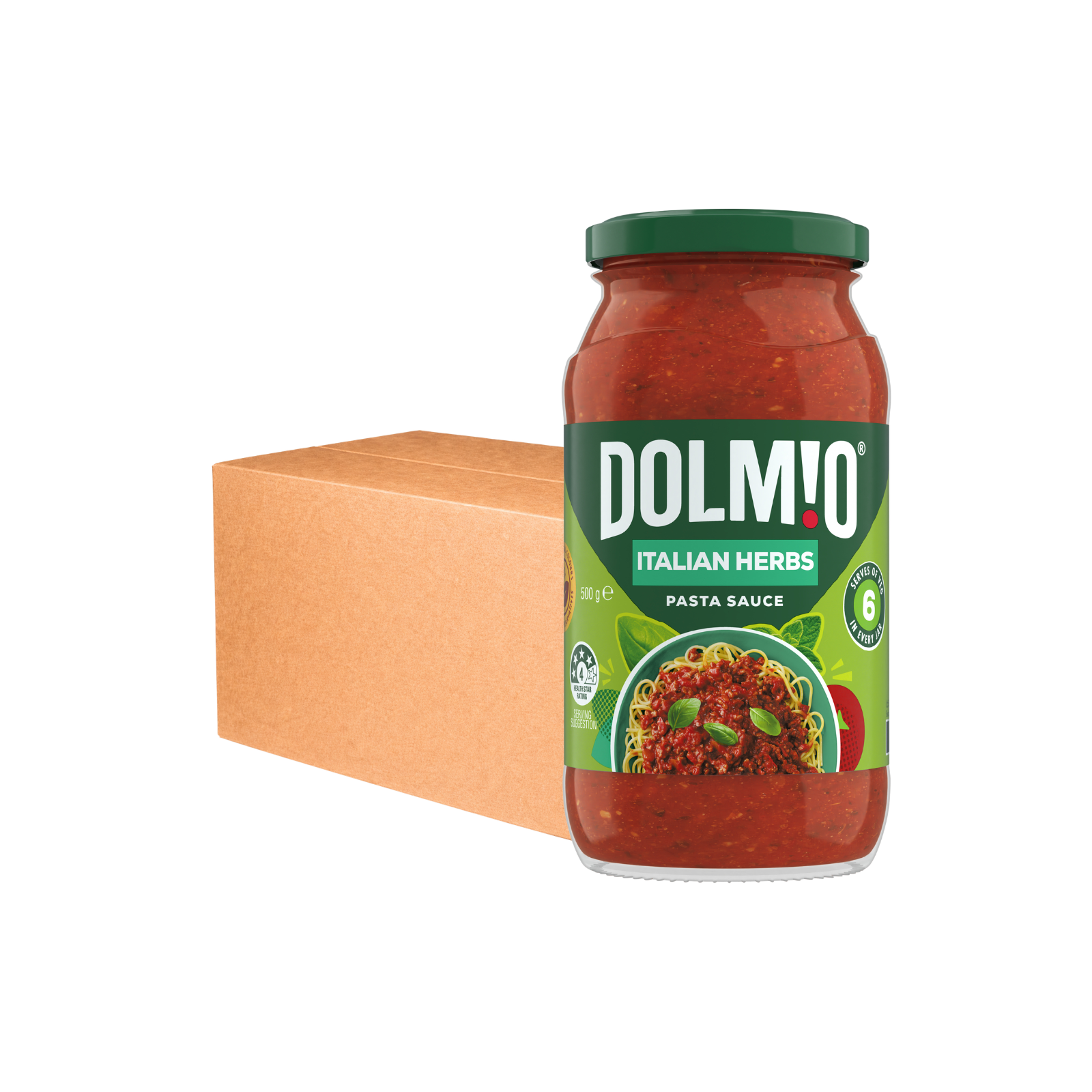 Dolmio® Pasta Sauce 500g x 6 - Italian Herbs