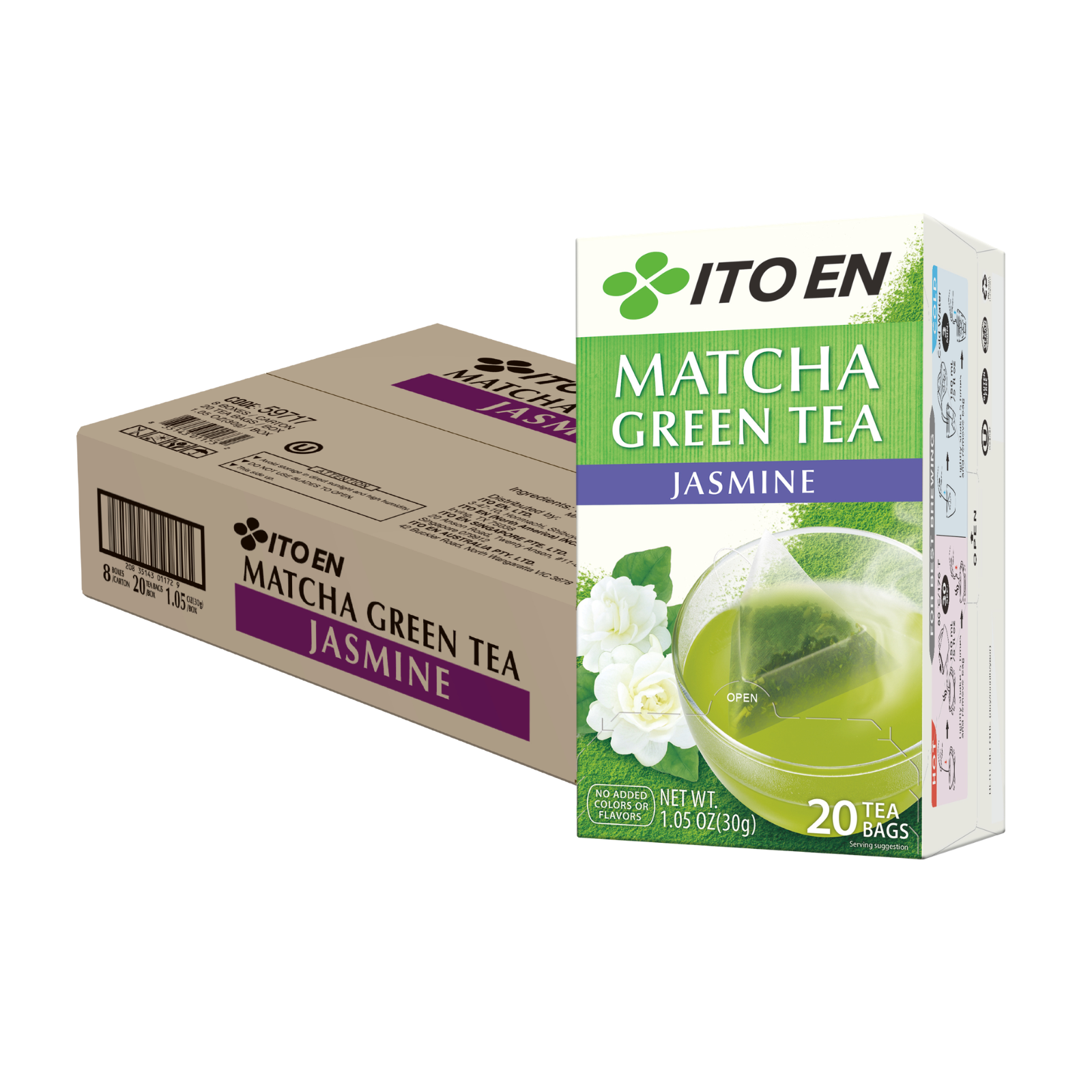 Ito En Matcha Green Tea Bags 20s x 8 - Jasmine