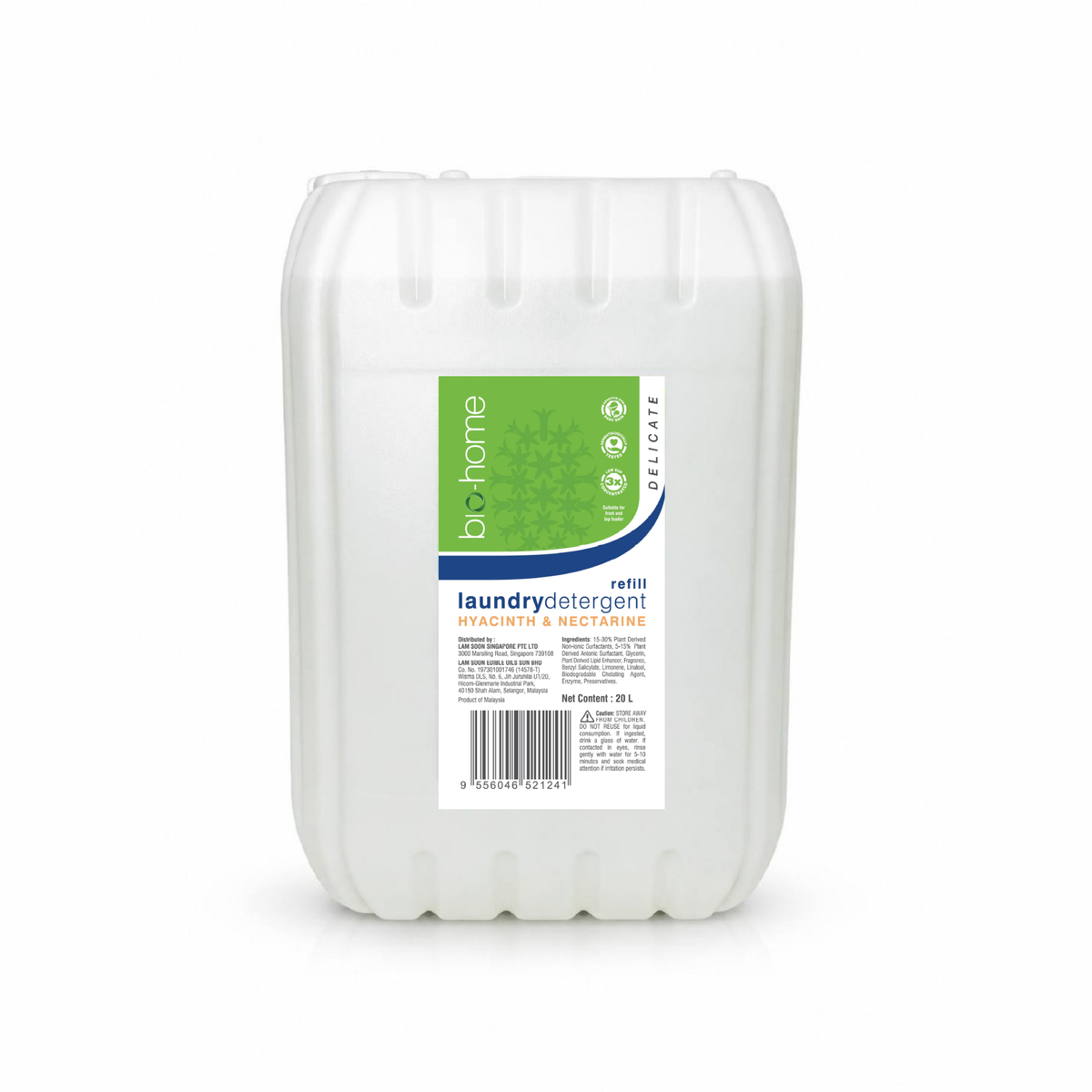 bio-home DELICATE Laundry Liquid Detergent 20L - Hyacinth & Nectarine