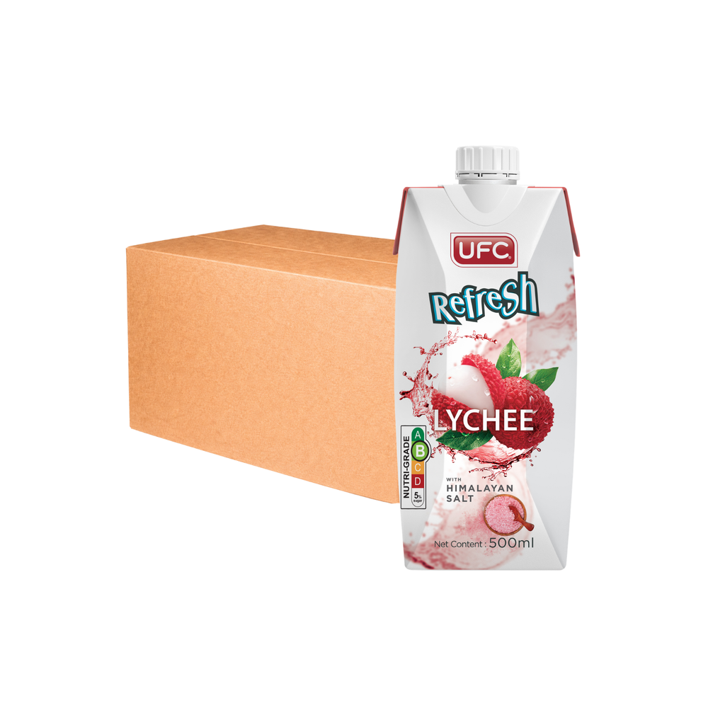 UFC Lychee with Himalayan Salt 500ml x 12