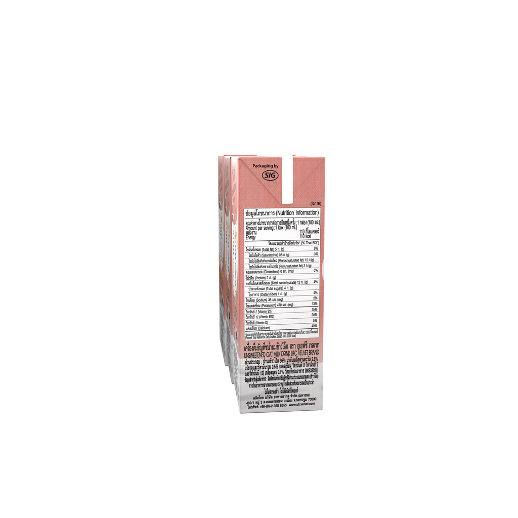 UFC Velvet Oat Milk Unsweetened (180ml x 3) x 8
