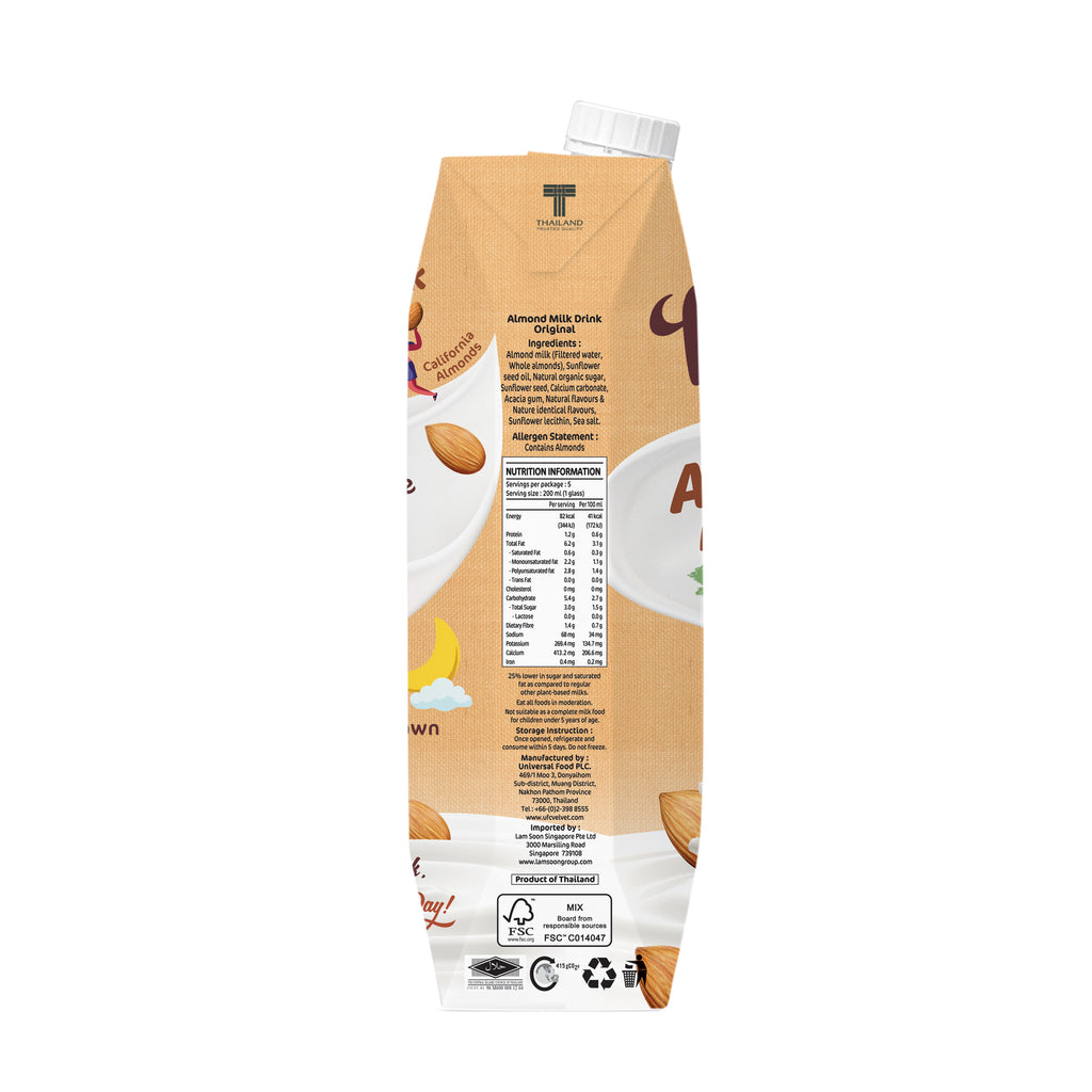 UFC Velvet Almond Milk Original 1L x 12