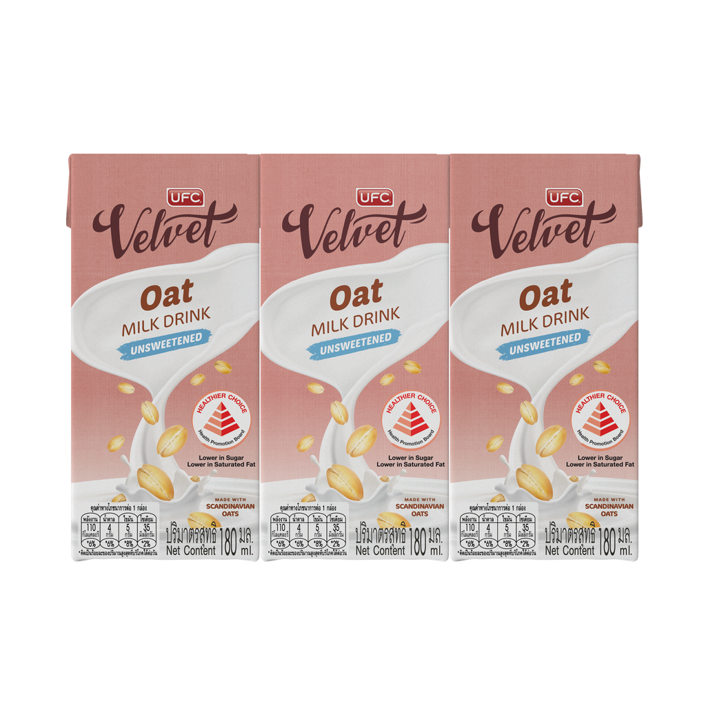 UFC Velvet Oat Milk Unsweetened (180ml x 3) x 8