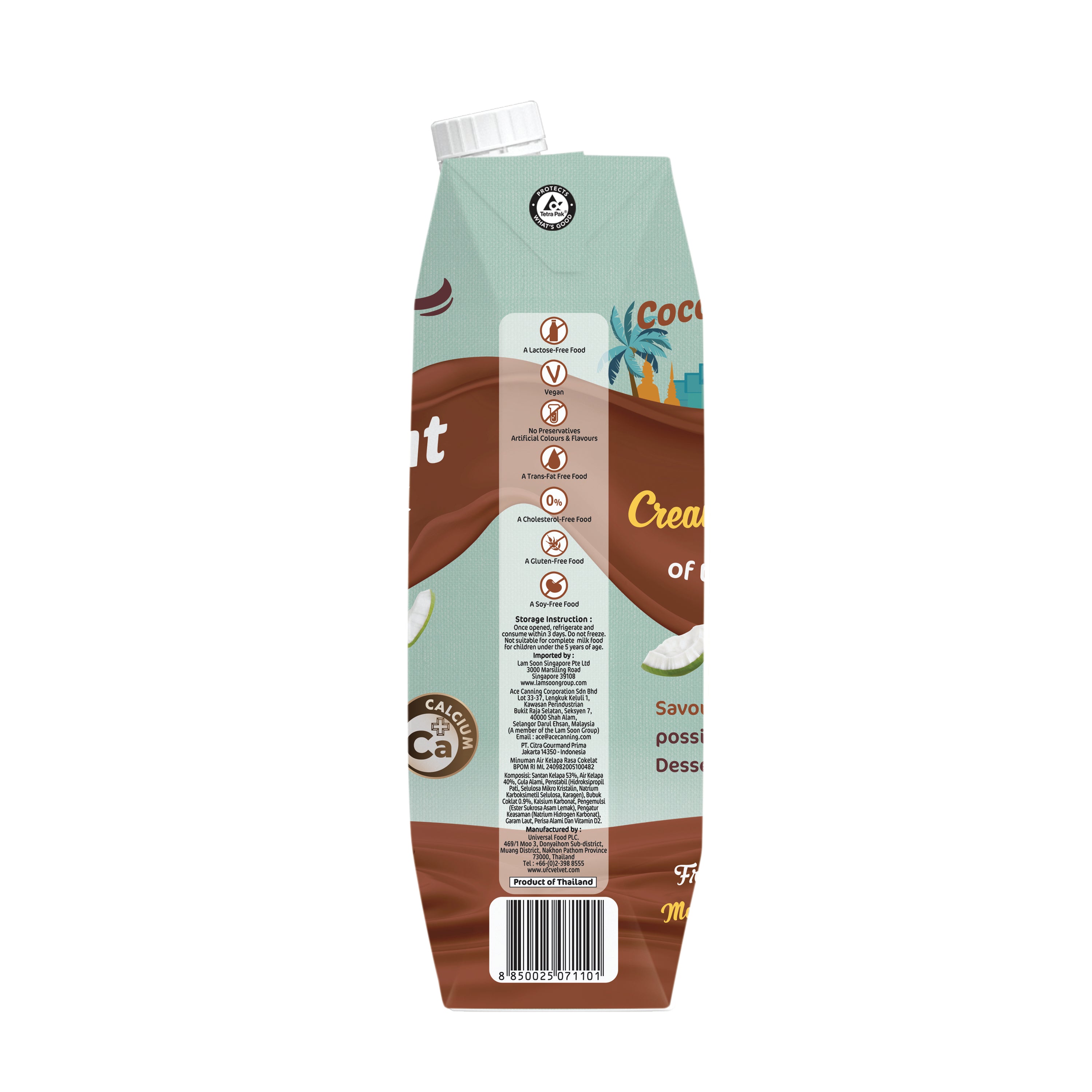 UFC Velvet Chocolate Coconut Milk 1L x 12