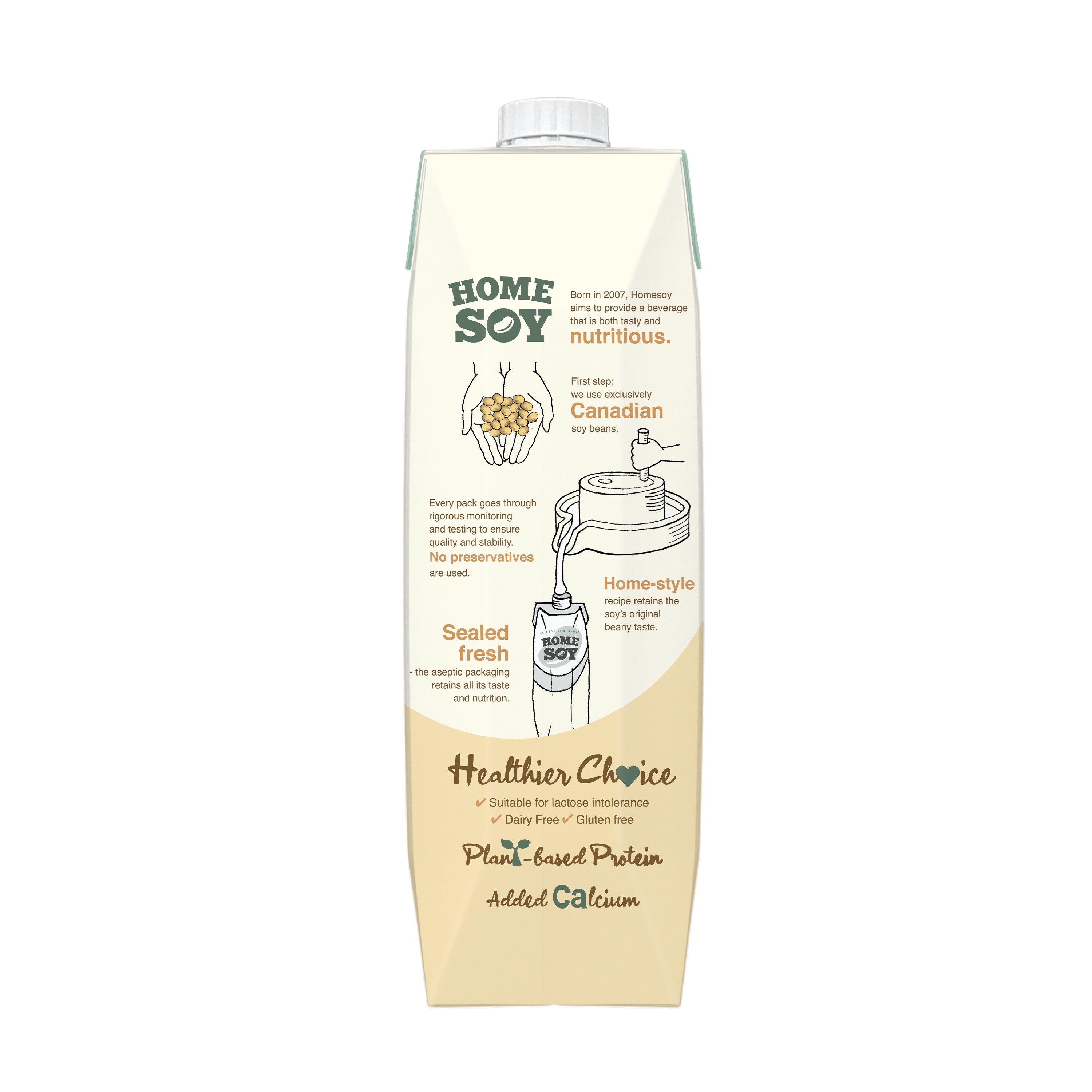 Homesoy Soya Milk Unsweetened 1L x 12