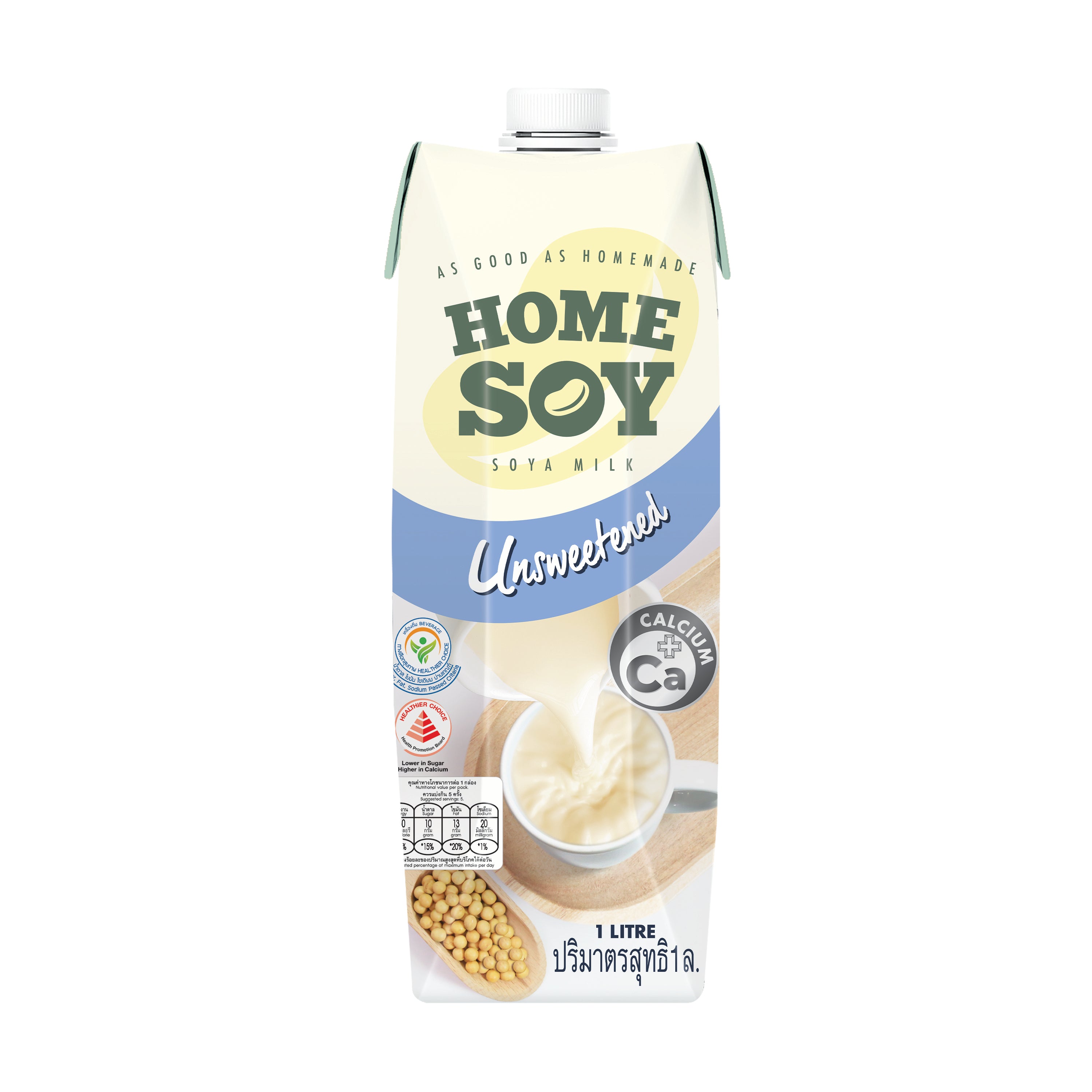 Homesoy Soya Milk Unsweetened 1L x 12