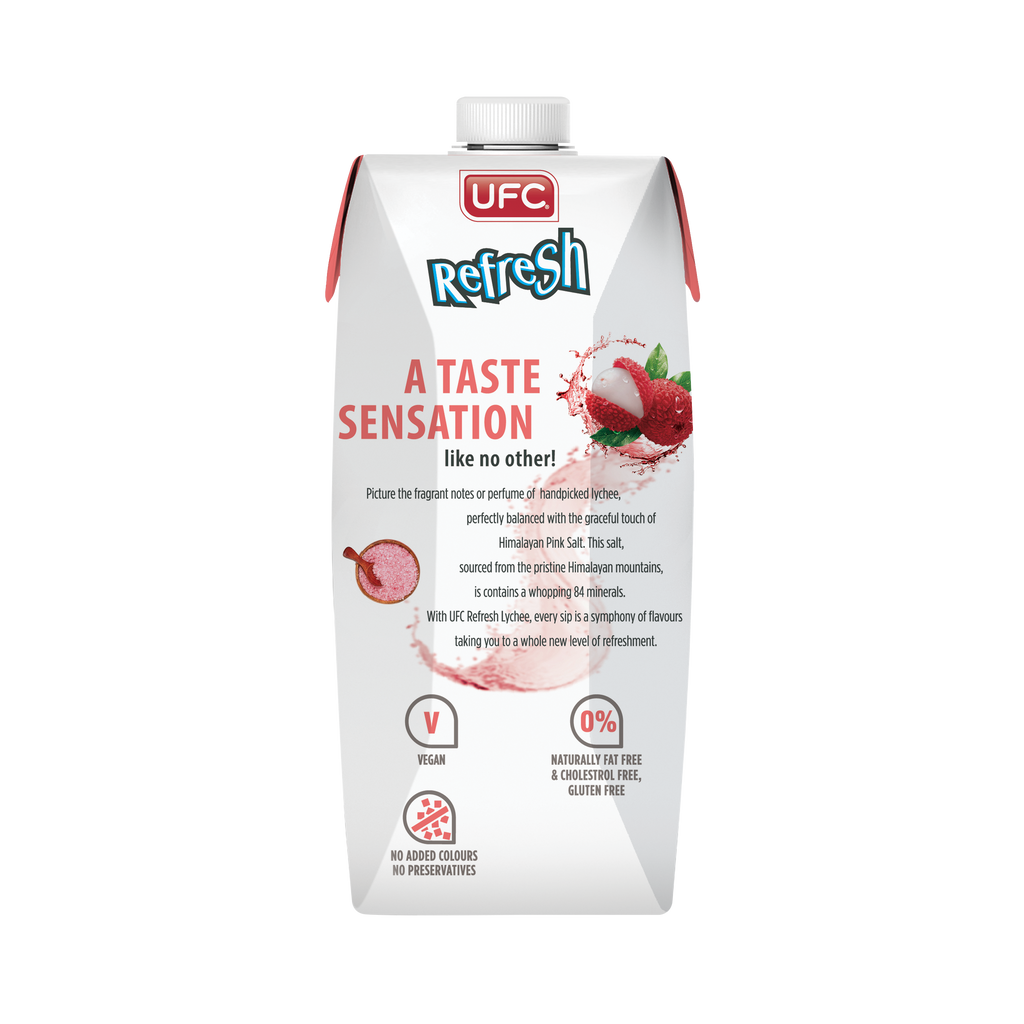 UFC Lychee with Himalayan Salt 500ml x 12