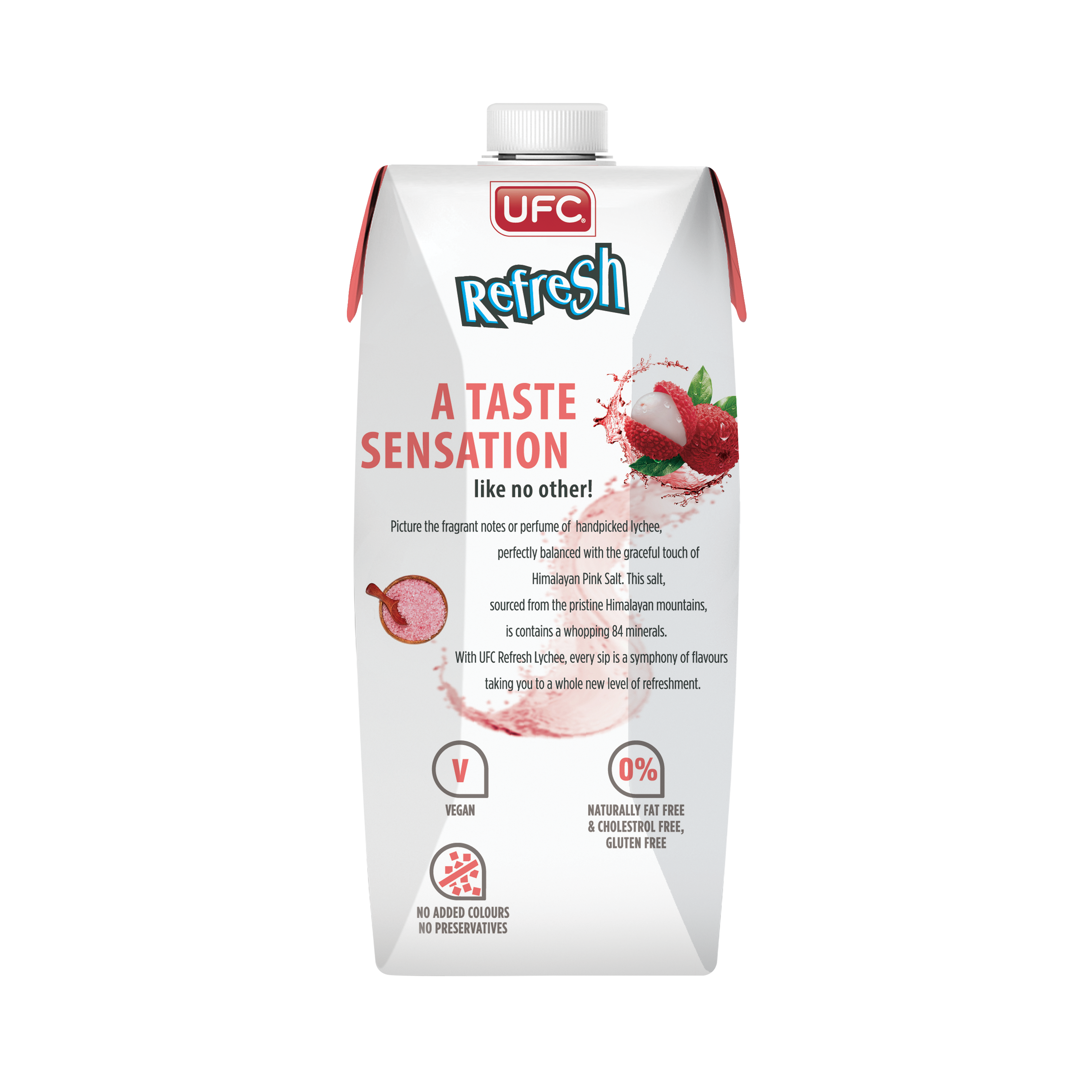 UFC Lychee with Himalayan Salt 500ml x 12