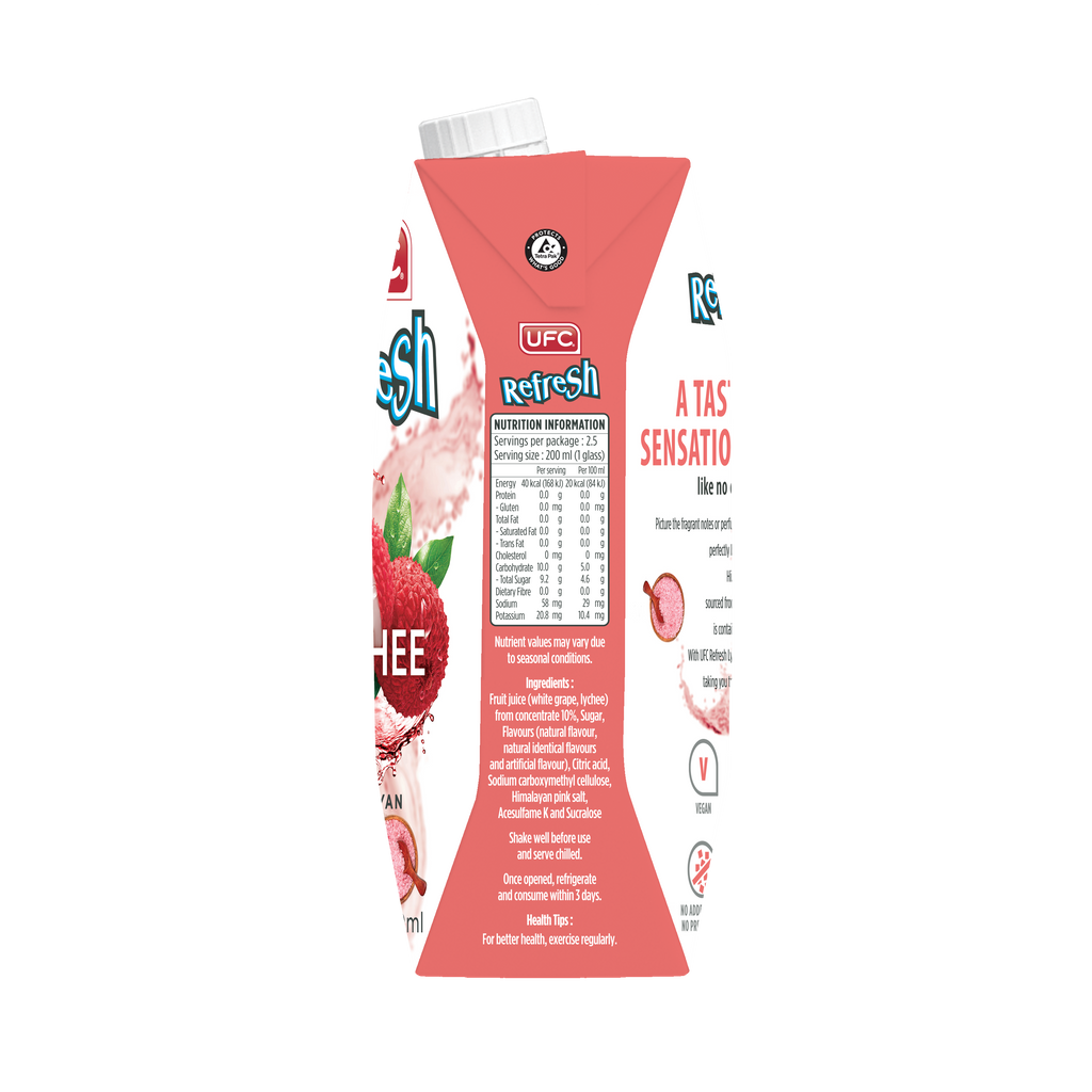 UFC Lychee with Himalayan Salt 500ml x 12