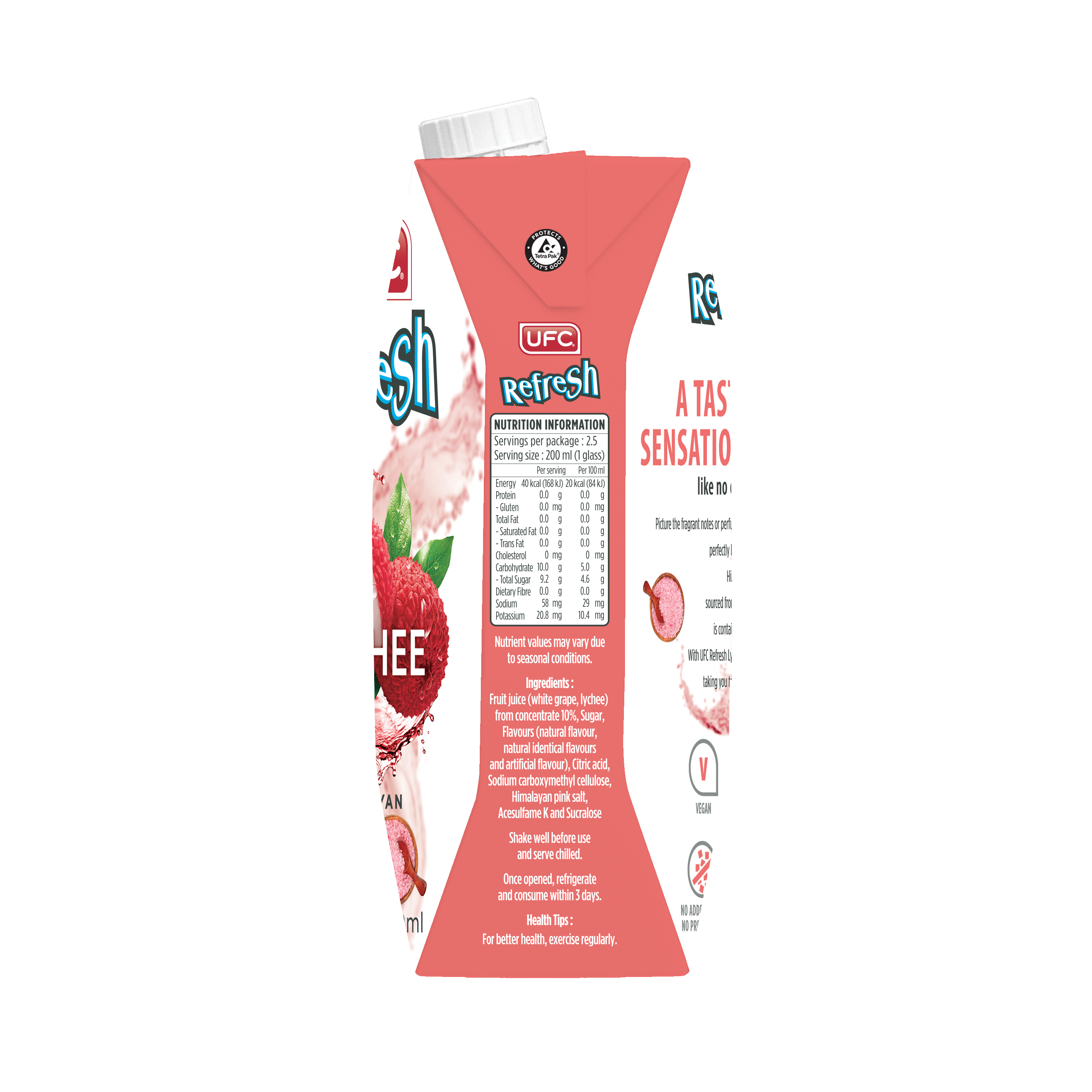 UFC Lychee with Himalayan Salt 500ml x 12
