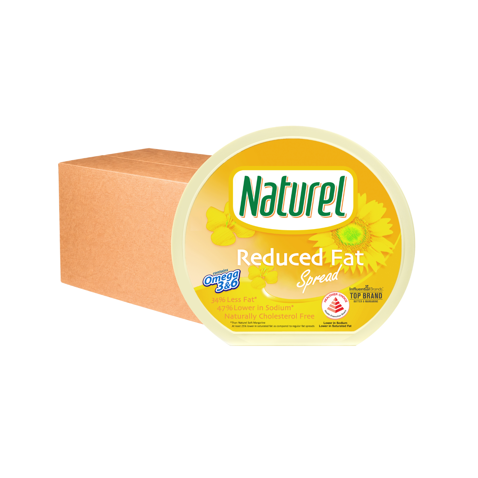 Naturel Reduced Fat Spread 250g x 24