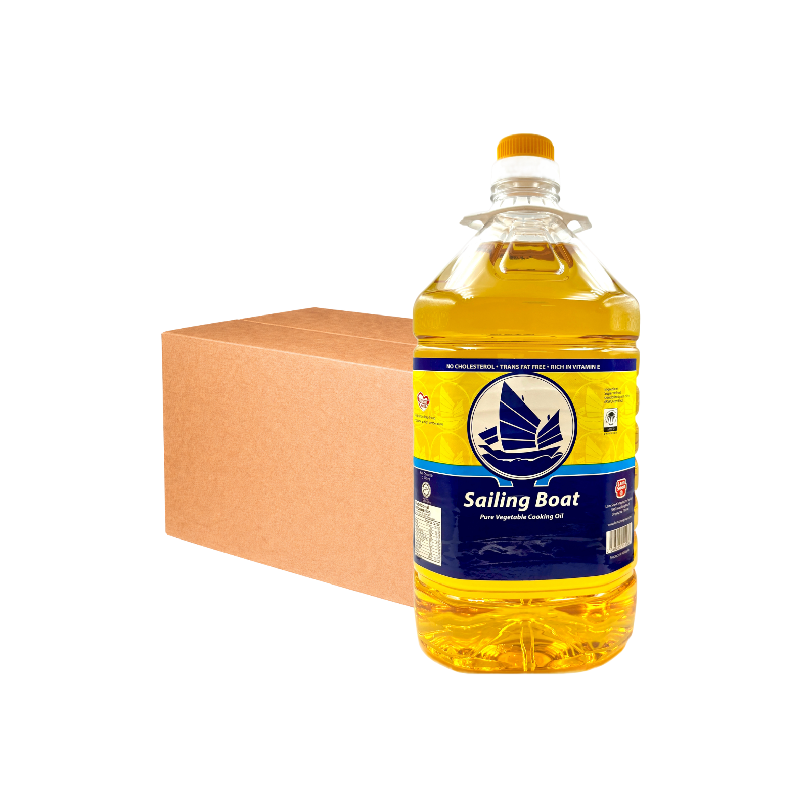 Sailing Boat Pure Vegetable Cooking Oil 5L x 4