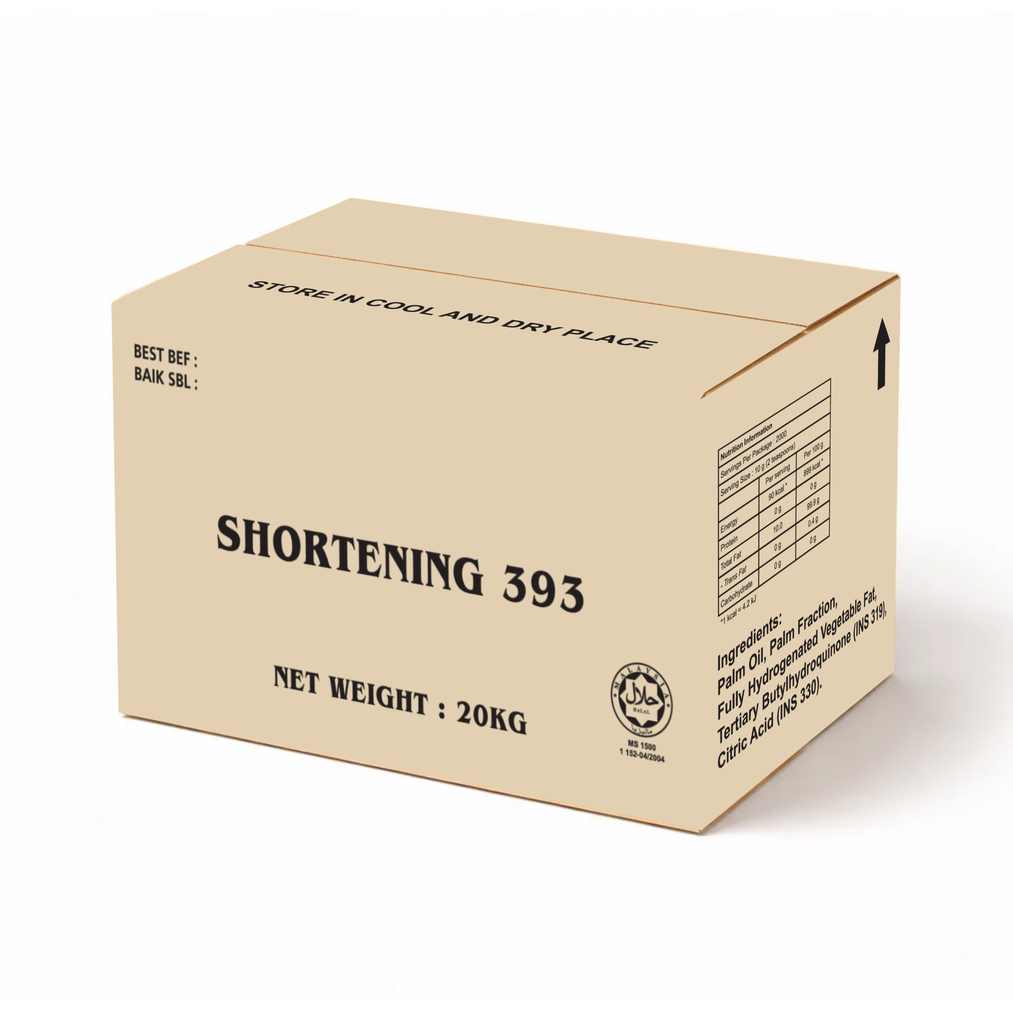 Lam Soon Shortening 393 20kg