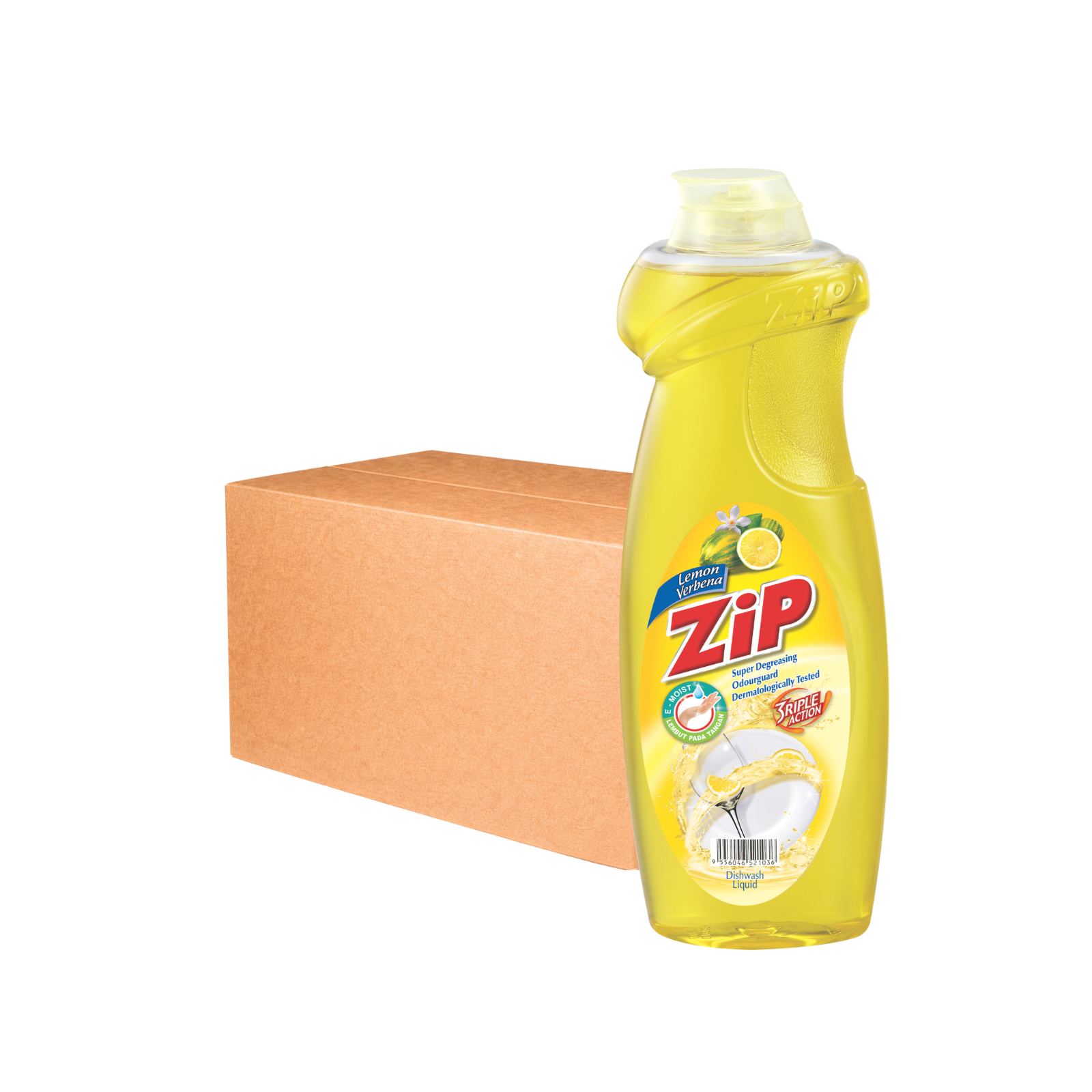Zip Dishwash Liquid 900ml x 12 - Lemon Verbana