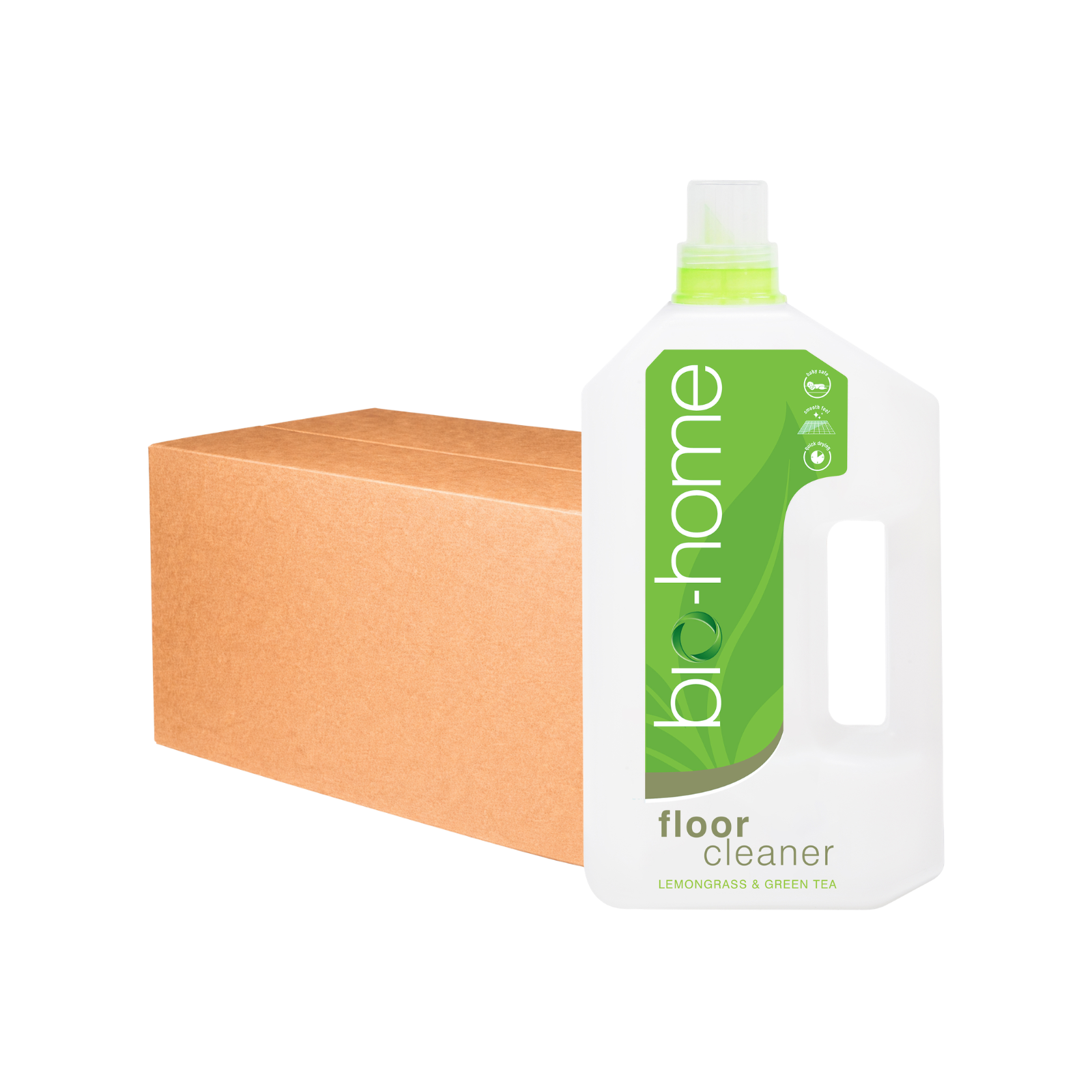 bio-home Floor Cleaner 1.5L x 6 - Lemongrass & Green Tea
