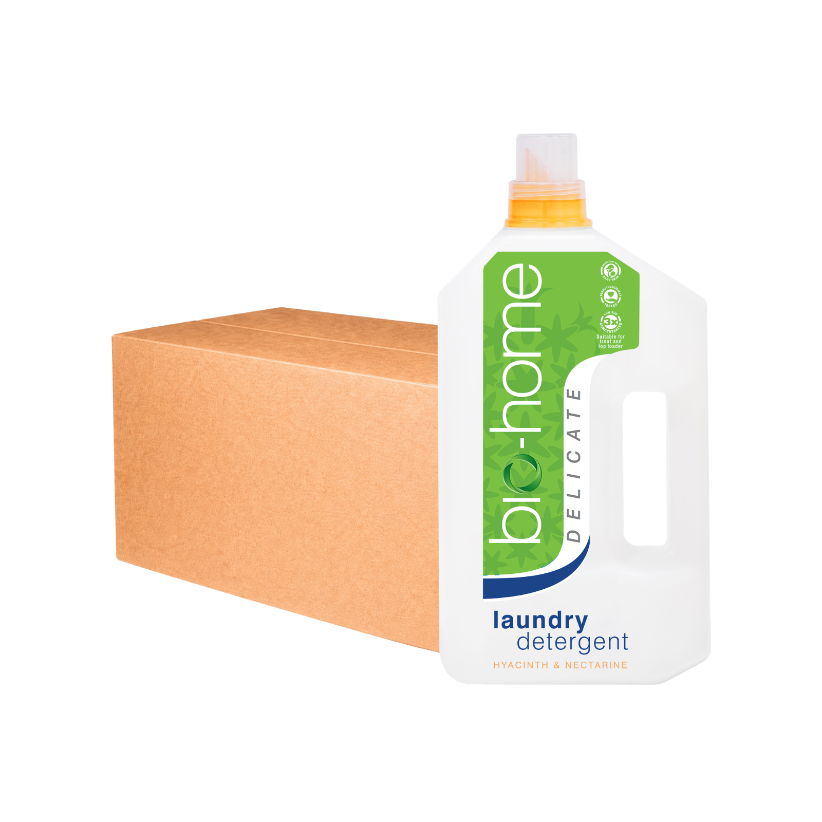 bio-home DELICATE Laundry Liquid Detergent 1.5L x 8 - Hyacinth & Nectarine