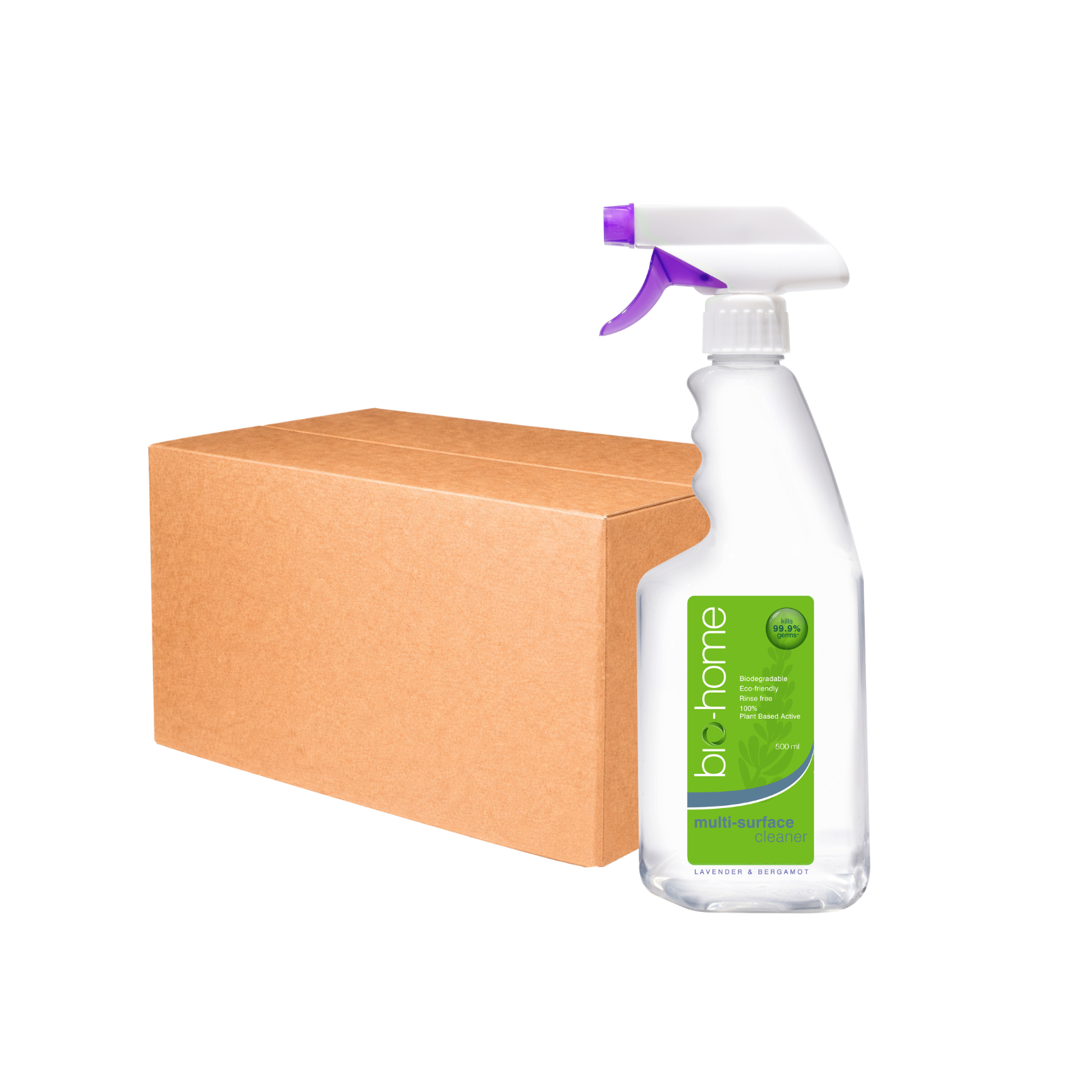 bio-home Multi-Surface Cleaner 500ml x 12 - Lavender & Bergamot