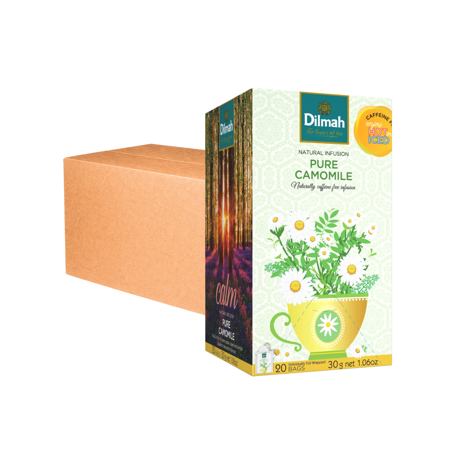 Dilmah Pure Camomile Flowers Tea Bags (1.5g x 20s) x 12
