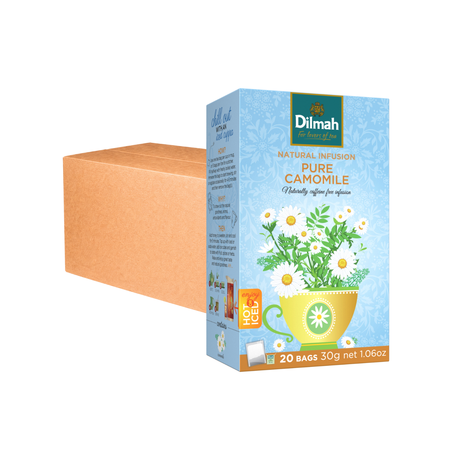 Dilmah Pure Camomile Tea Bags (1.5g x 20s) x 12