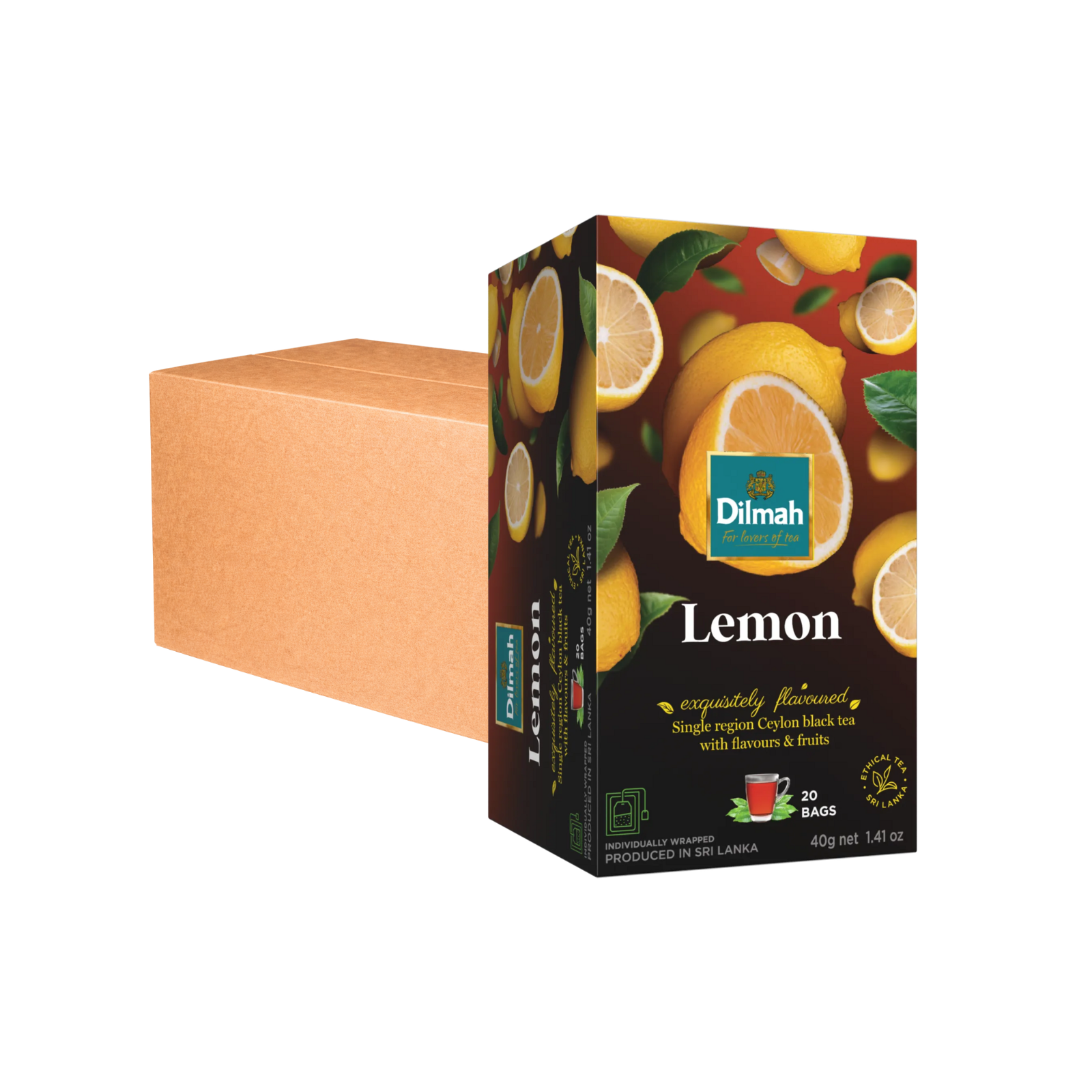 Dilmah Lemon Tea Bags (1.5g x 20s) x 12