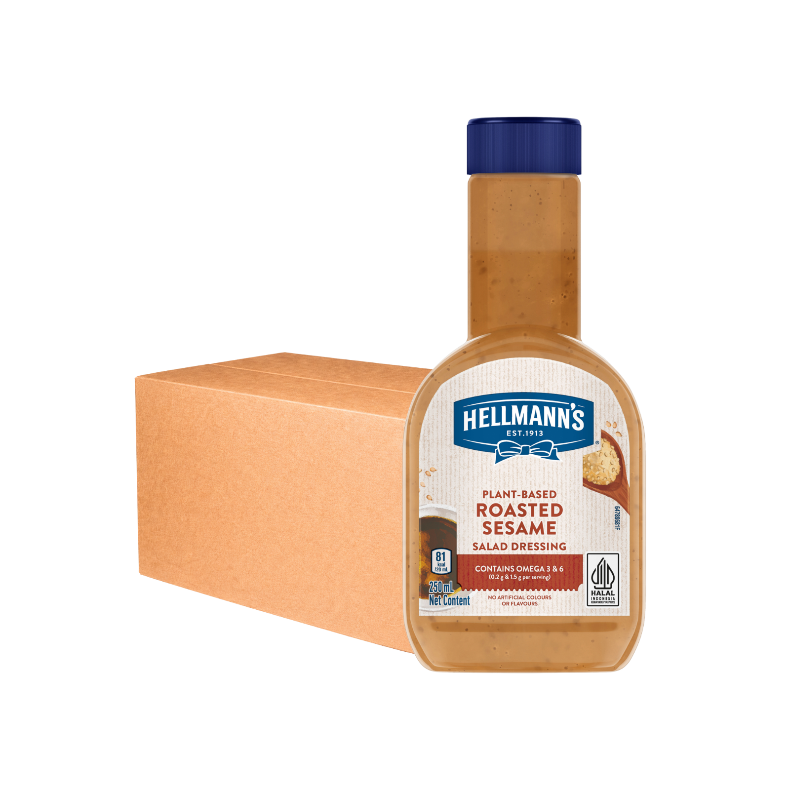 Hellmann's Roasted Sesame Salad Dressing 250ml x 12