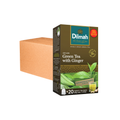 Dilmah Green Tea with Ginger Tea Bags (2g x 20s) x 12